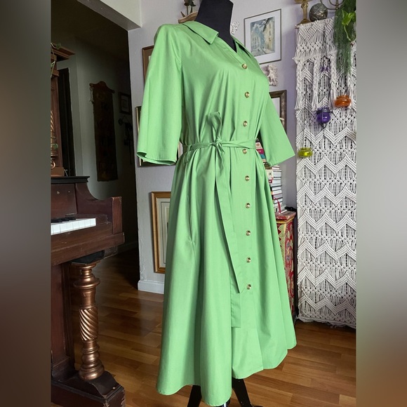 Vintage inspire Green dress - Picture 3 of 13